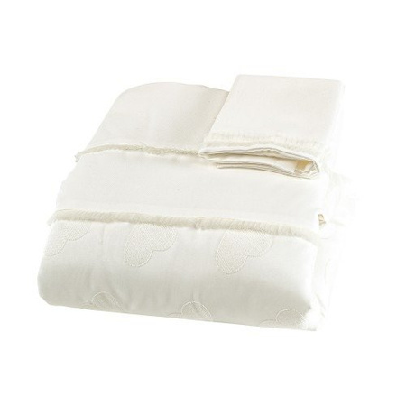 PICCI NANNY Kołderka dziecięca + poszewka na poduszkę kremowa