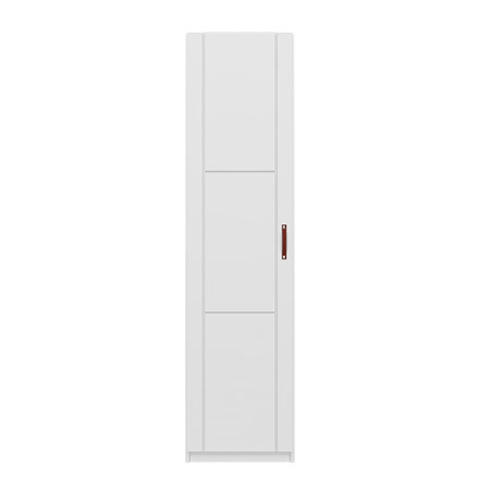 LIFETIME Kidsrooms Szafa dziecięca jednodrzwiowa z drążkiem na ubrania 50 cm, biała