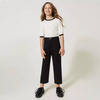 TWINSET Eleganckie spodnie dziewczęce czarne