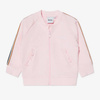 BOSS KIDS Baby gils white and pink 3-piece organic cotton tracksuit
