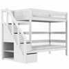 LIFETIME Kidsrooms Łóżko piętrowe ze schodkami 90x200 cm - Breeze
