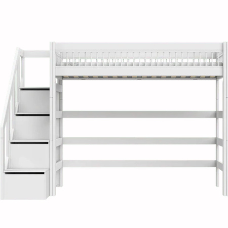 LIFETIME Kidsrooms Łóżko High Sleeper 177 cm ze schodami - Breeze