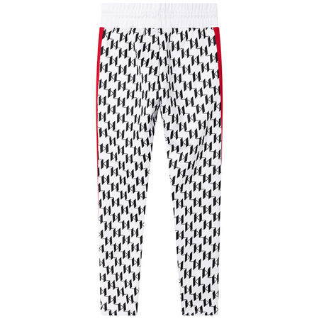 KARL LAGERFELD Kids MINI MI Spodnie dziecięce dresowe z nadrukiem monogramu logo 