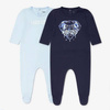 KENZO Kids Baby boys organic cotton Tiger babygrows set in blue
