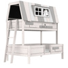 LIFETIME Kidsrooms Łóżko dziecięce piętrowe My Hangout 90/120/200 cm, whitewash