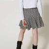 TWINSET Girls short skirt with oval T-charm, print