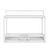 LIFETIME Kidsrooms Kid's Montessori Bed 90x200 with roof frame and safety rails