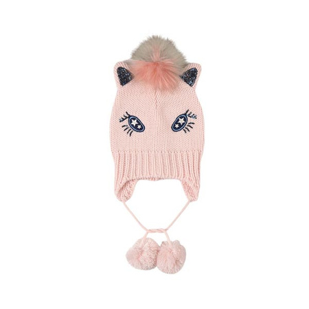 BILLIEBLUSH Girls Unicorn Beanie in pink
