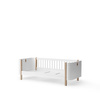 OLIVER FURNITURE WOOD MINI+ JUNIOR BED 68x162 cm, WHITE/OAK