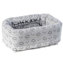 PICCI Space Koszyk na akcesoria dziecięce z nadrukiem szary