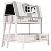 LIFETIME Kidsrooms Łóżko dziecięce piętrowe My Hangout 90/140/200 cm, whitewash