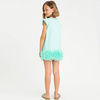 TWINSET Girls mint dress with tulle frill