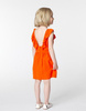 CARREMENT BEAU Sukienka dla dziewczynki na ramiączkach pomarańczowa