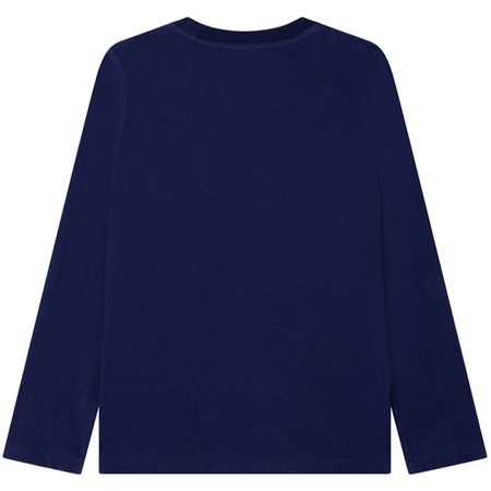 TIMBERLAND Boys short sleeve navy t-shirt with logo