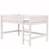 LIFETIME Kidsrooms Łóżko 128 cm z drabinką 120x200 cm whitewash