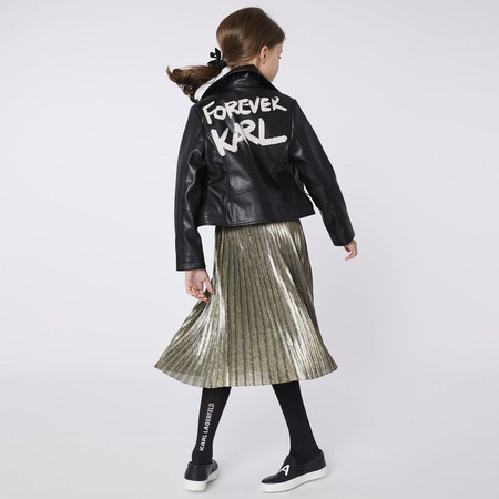 KARL LAGERFELD KIDS Spódnica dziewczęca plisowana