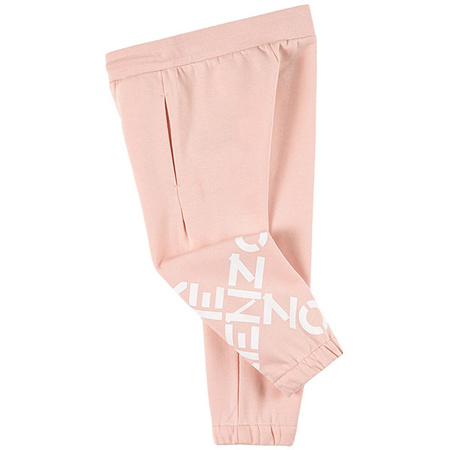 KENZO Kids Spodnie dziewczęce dresowe różowe