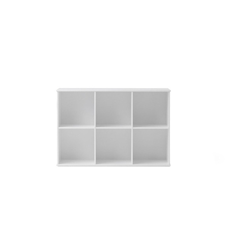 OLIVER FURNITURE Дитяча дерев'яна біла настінна книжкова шафа 3x2