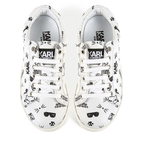 KARL LAGERFELD KIDS Leather leather trainers