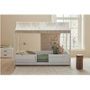 LIFETIME Kidsrooms Łóżko dziecięce z konstrukcją górną Essence, natural