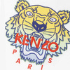 KENZO Kids T-shirt dziecięcy dla chłopca z krótkim rękawem Tiger biały