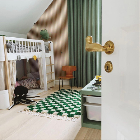  OLIVER FURNITURE Оригінальне низьке ліжко-горище Wood Original, 90x200 см, білий/дубовий колір