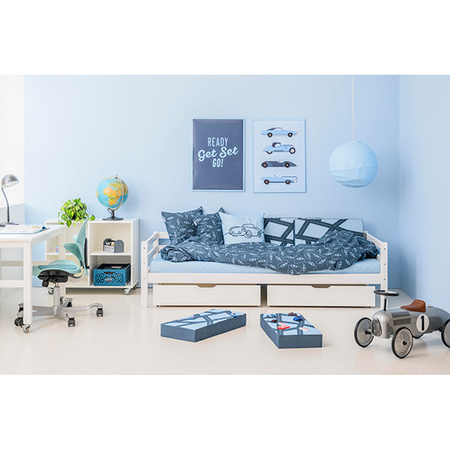 Hoppekids Kids Cars bedding, Adult size 140x200/63x60cm