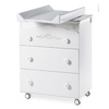 ItalBaby Dresser changing table and with a bathtub, white 