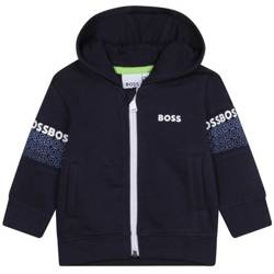 BOSS KIDS Boys Blue Cotton Babygrow
