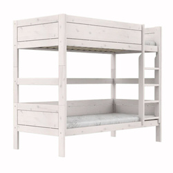 LIFETIME Kidsrooms Łóżko piętrowe 90x200 cm wysokie, whitewash