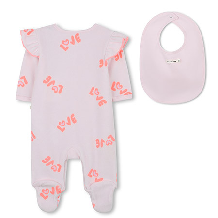 Billieblush Baby Romper and Bib Gift Set