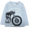 TIMBERLAND T-shirt chłopięcy z długim rękawem z nadrukiem motoru