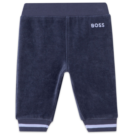 BOSS Kids Dres niemowlęcy dla chłopca dwuczęściowy granatowy