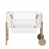 OLIVER FURNITURE WOOD CO-SLEEPER INCL. BENCH CONVERSION, WHITE/OAK