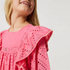 TWINSET Girls short muslin dress with broderie
