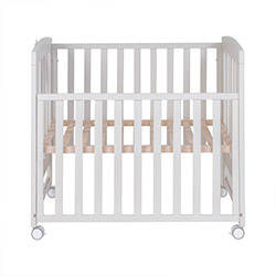  PICCI DREAM Micro-łóżeczko dziecięce z aplikacją misia i gwiazdy białe z materacem