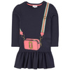 LITTLE MARC JACOBS Girls navy bag dress