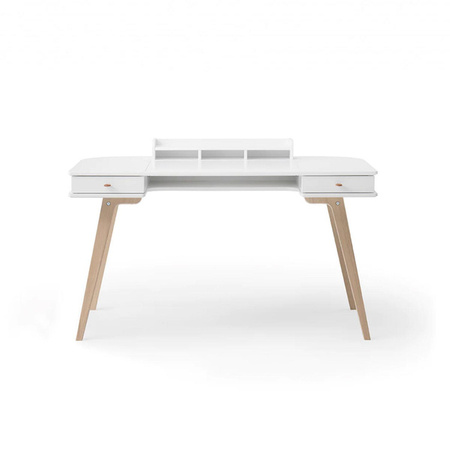 OLIVER FURNITURE Дитячий дерев'яний стіл, білий, висота 66 см