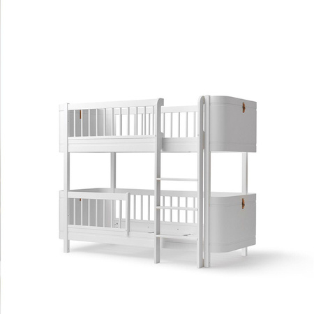  OLIVER FURNITURE Міні-ліжко з низьким деревом, біле, 70x160 см