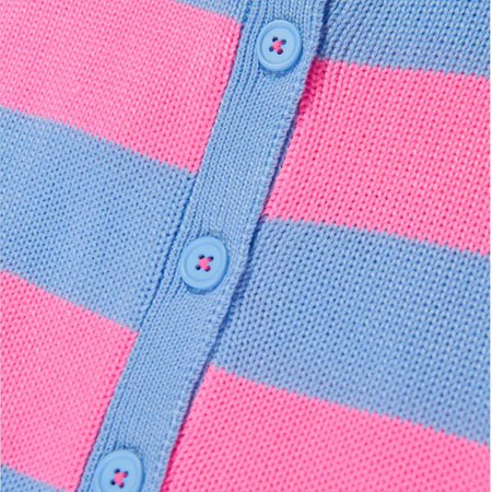 Billieblush Baby girl pink and blue stripe cardigan