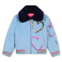 BILLIEBLUSH Girl's blue wool jacket
