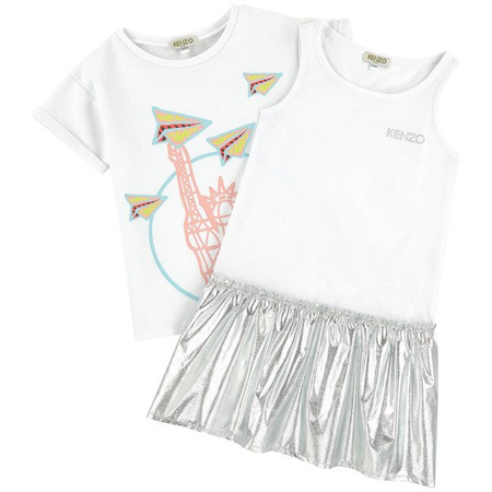 KENZO Kids Sukienka + top dziewczęcy