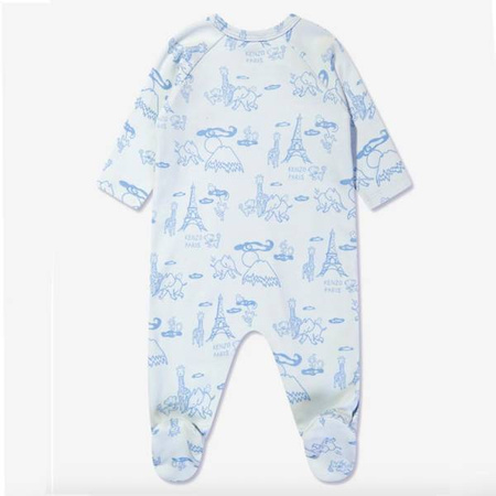 KENZO Kids Baby boys organic cotton babygrows set in blue
