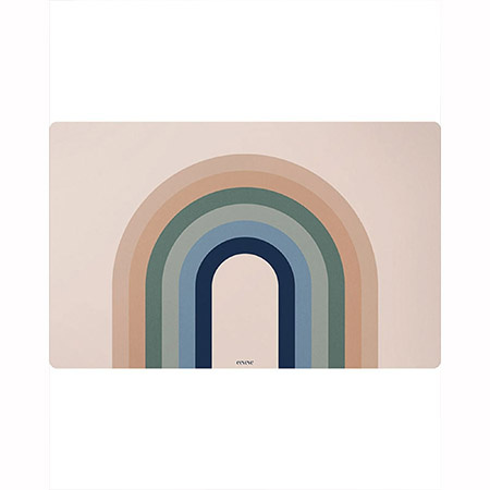 EEVEVE Deskmat Retro-lines - Seiheki Green, 70x44 cm