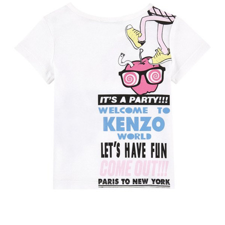 KENZO Kids T-shirt niemowlęcy dla dziewczynki z krótkim rękawem
