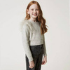 TWINSET Sweter dziewczęcy z tiulowymi falbankami