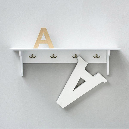 OLIVER FURNITURE Seaside Shelf for a Children's Room, White