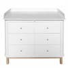 OLIVER FURNITURE WOOD NURSERY TOP LARGE, FOR DRESSER 6 DRAWERS