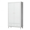 OLIVER FURNITURE WOOD WARDROBE 2 DOOR, WHITE