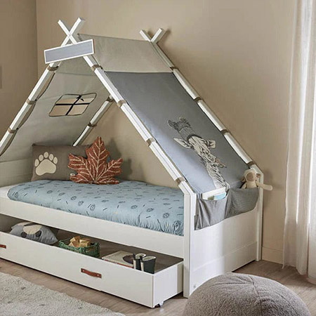 LIFETIME Kidsrooms Cool Kids Tipi Bed 66 cm - Jungle